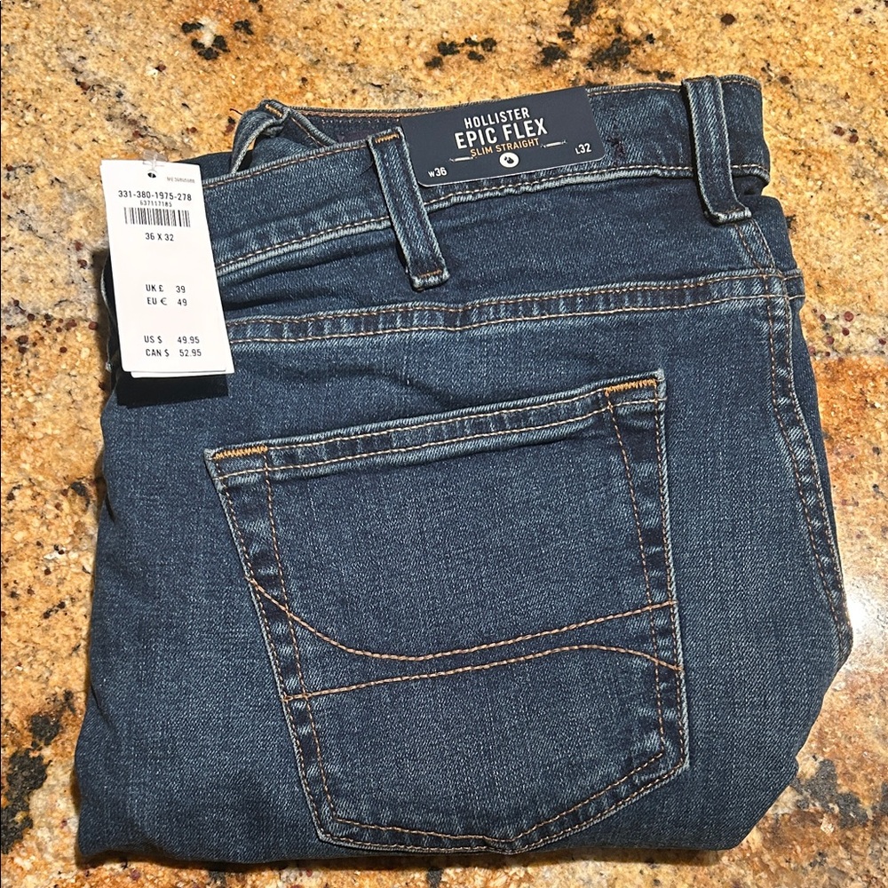 Hollister Dark Blue Denim Jeans